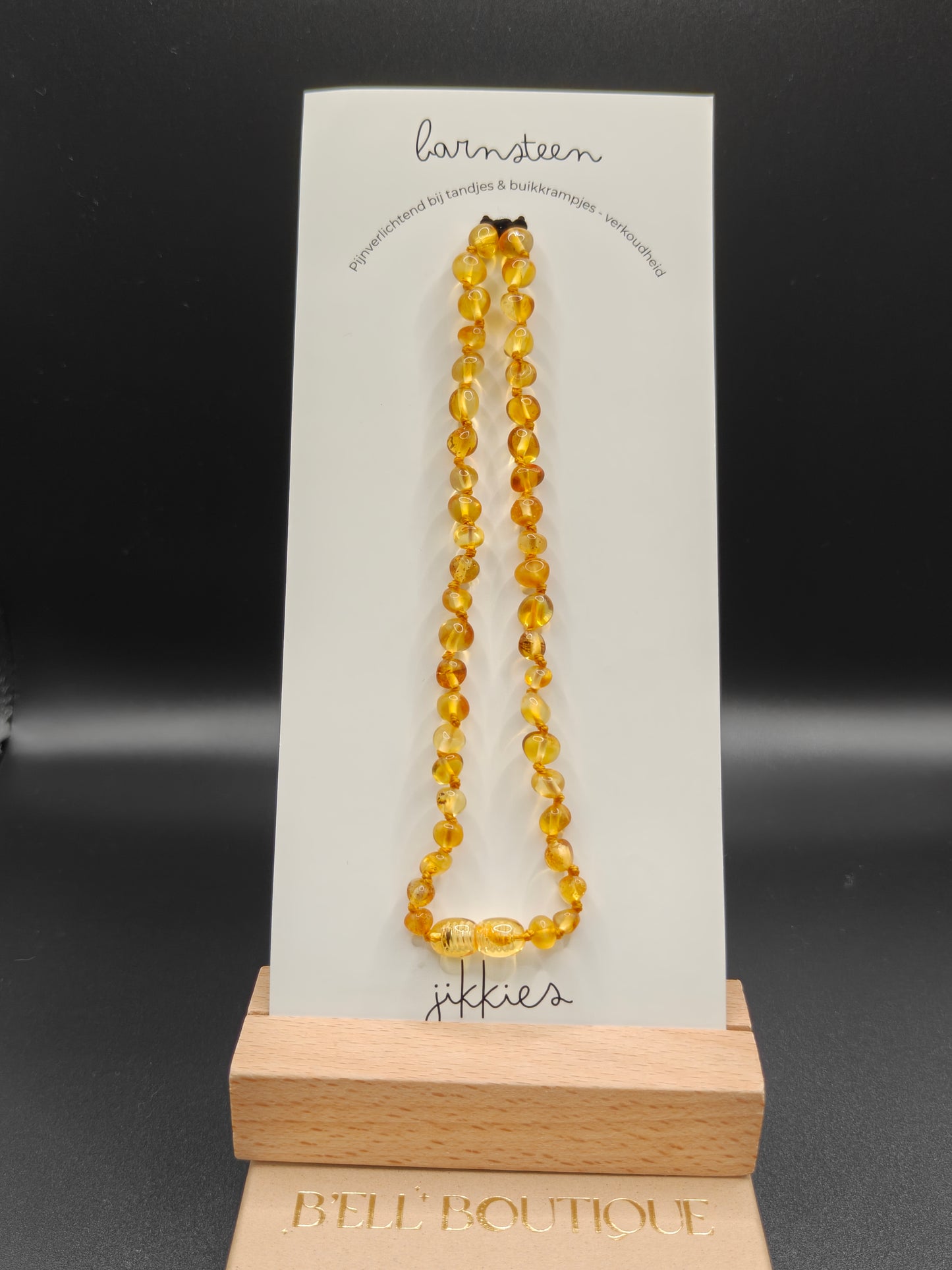 Jikkies Barnsteen Ketting Honing