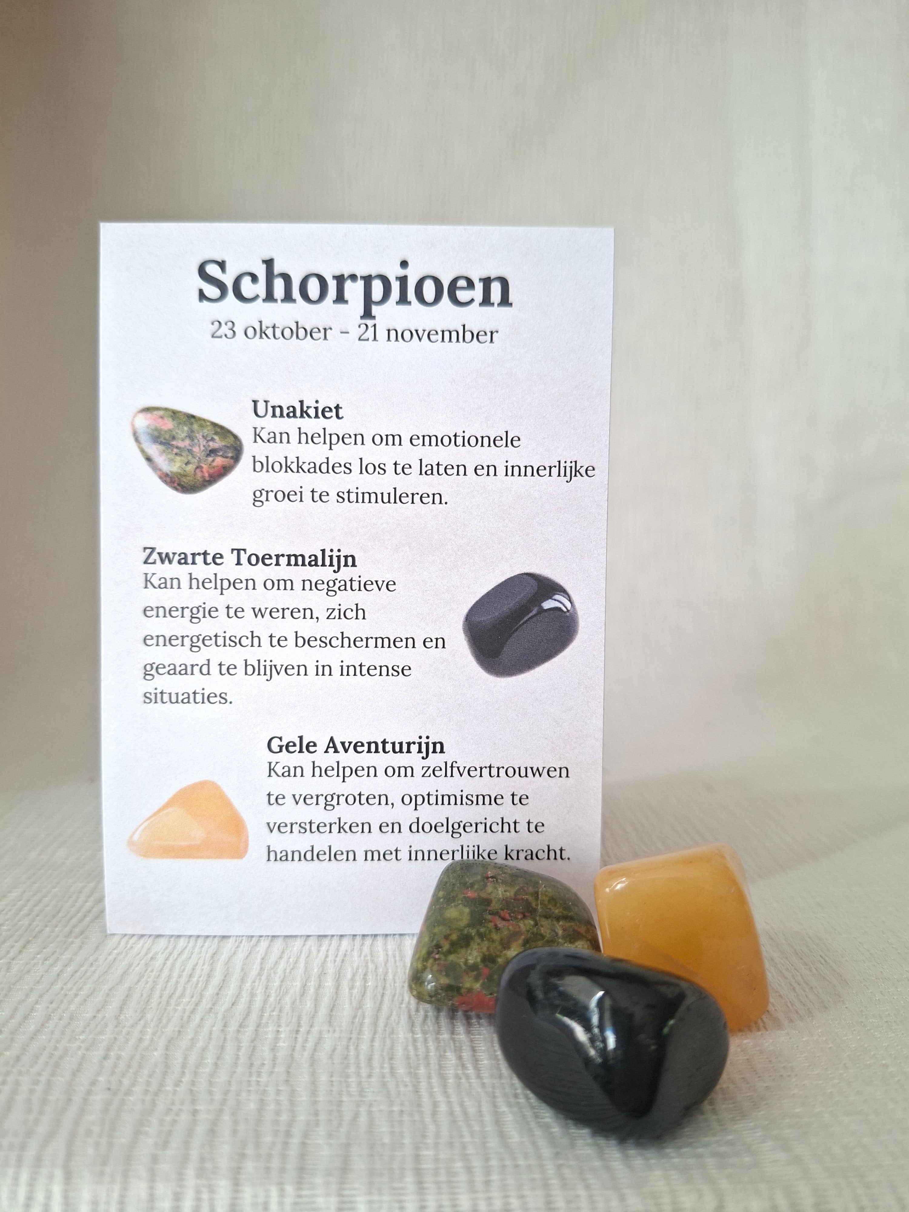 Schorpioen 23 okt - 21 nov