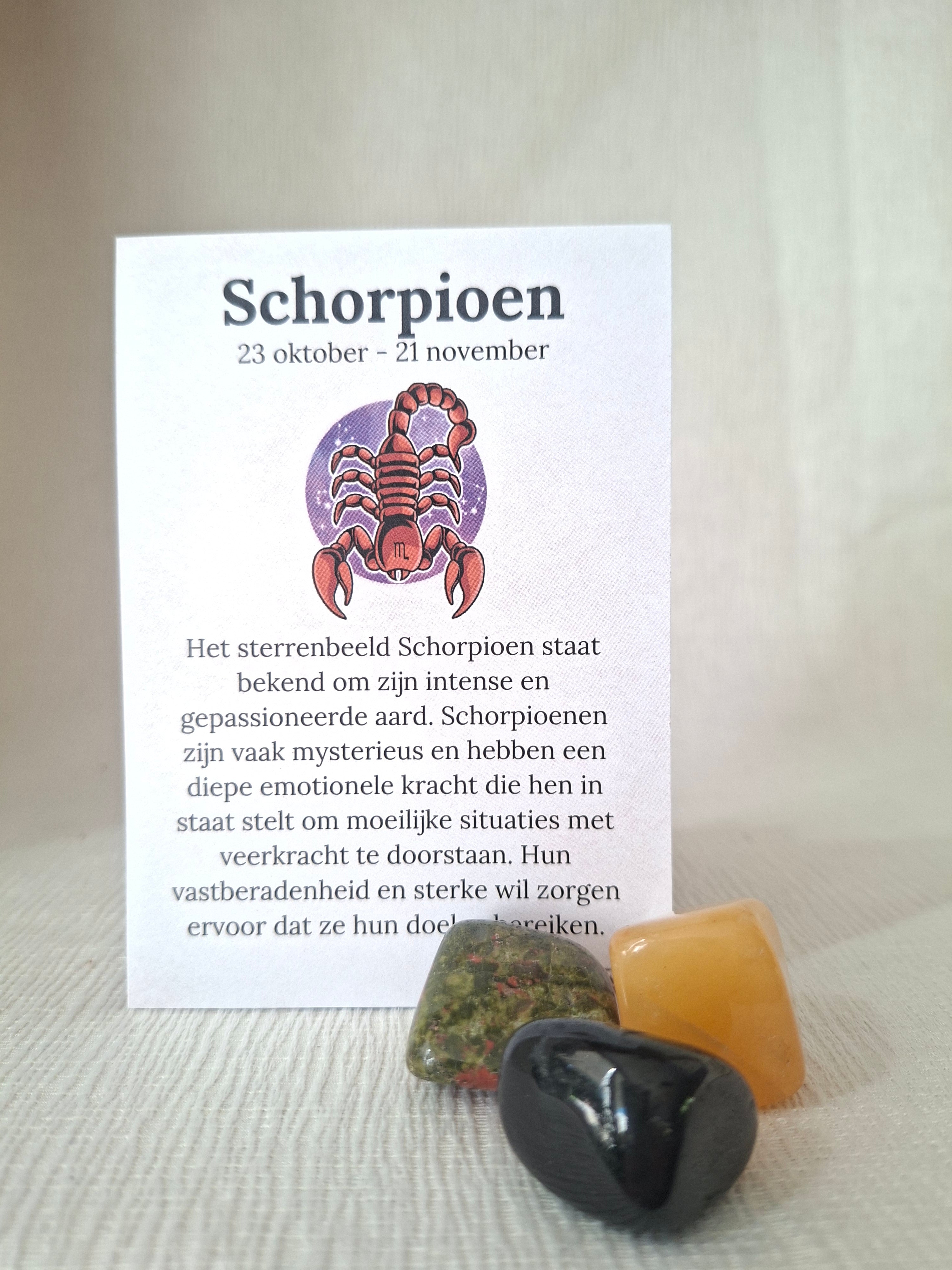 Schorpioen 23 okt - 21 nov